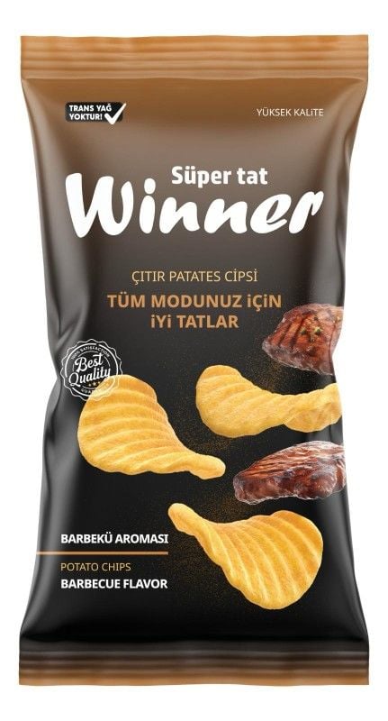 Winner Barbekü Aromalı Patetes Cipsi 50 gr
