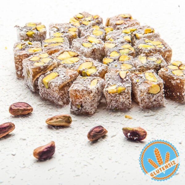 Antep Fıstıklı Hindistan Cevizli Duble Lokum 450 gr
