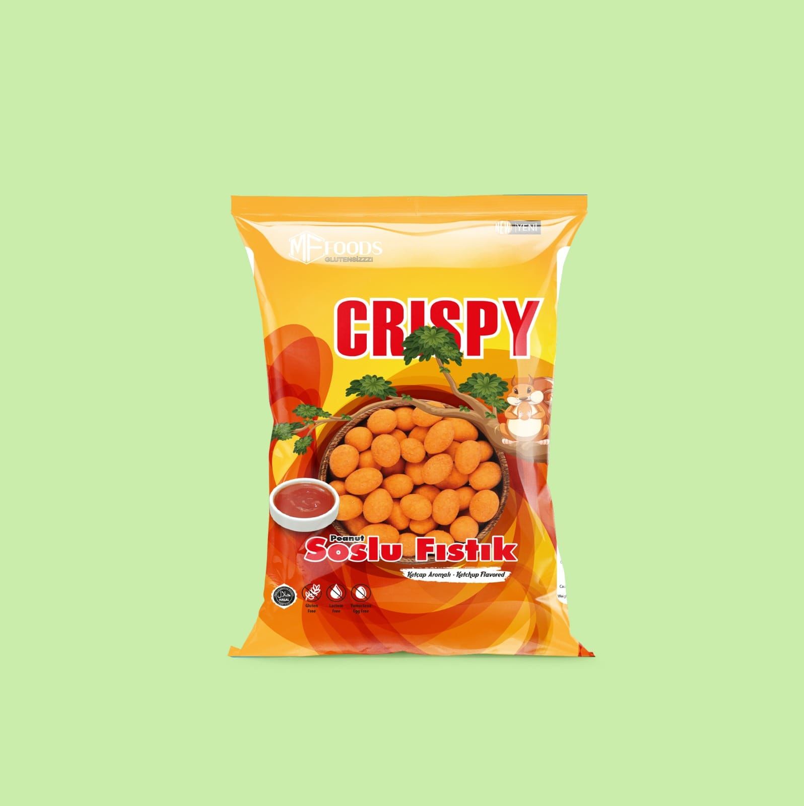 Crispy Soslu Fıstık Ketçap Aromalı 160 gr