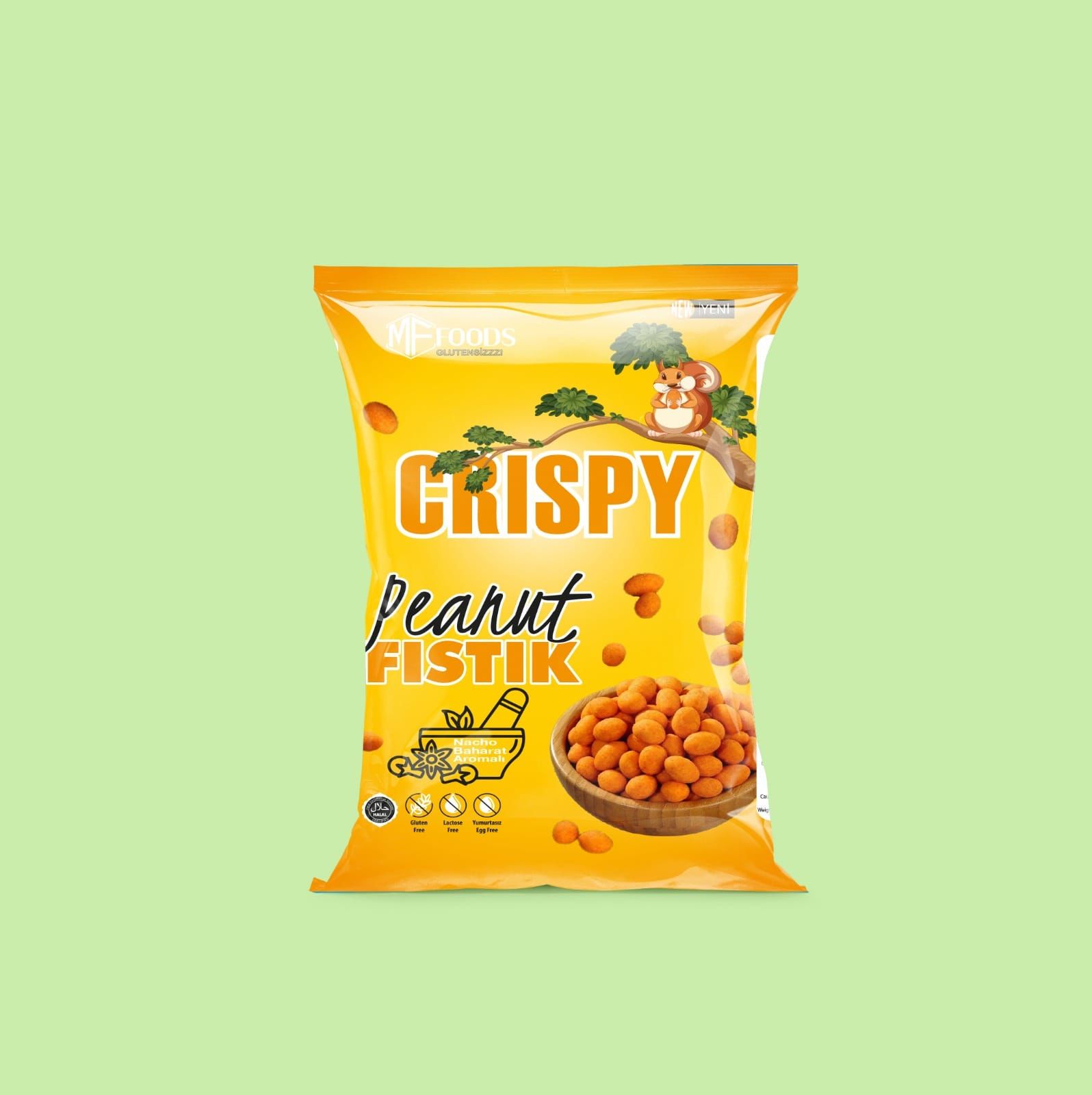Crispy Soslu Fıstık Nacho Baharat Aromalı 160 gr