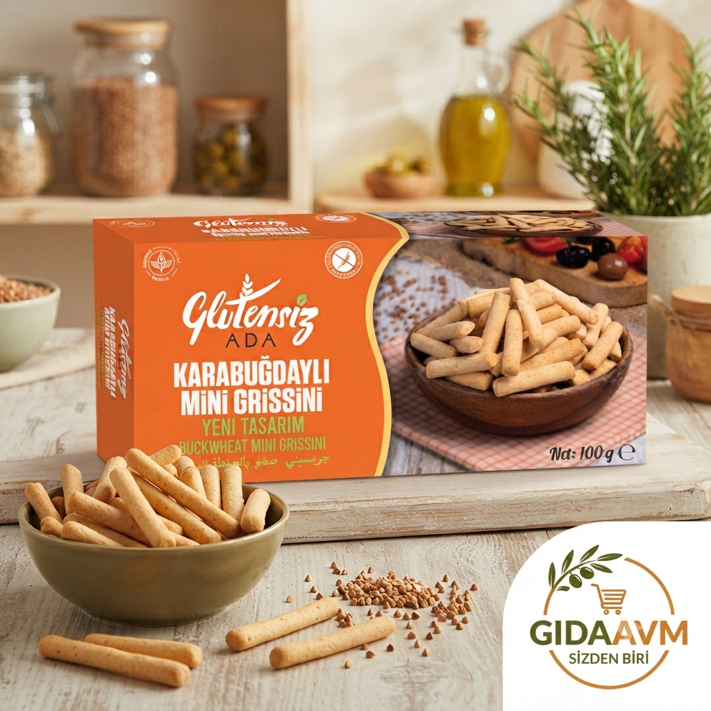 Glutensiz Ada Karabuğdaylı Mini Grissini 100 GR