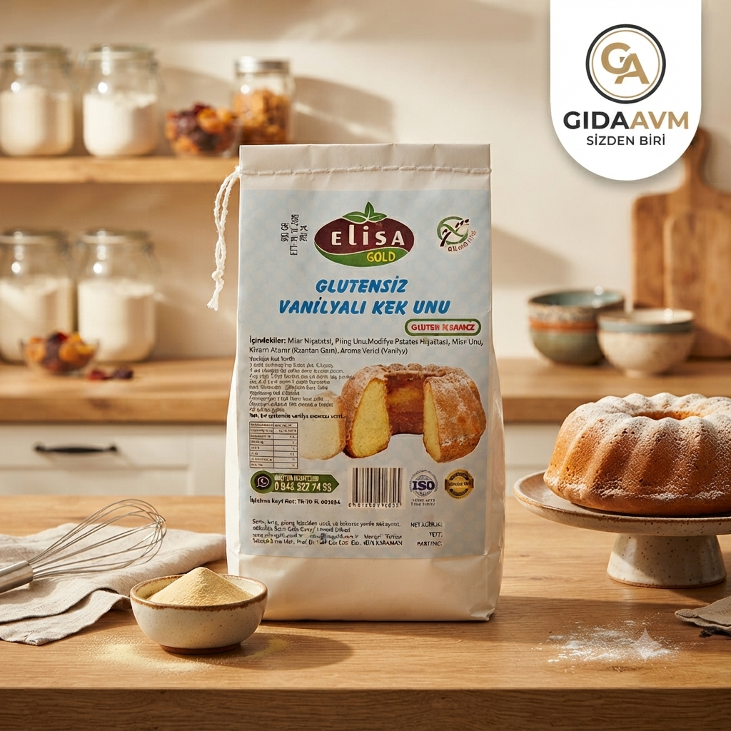 Elisa Gold Glutensiz Vanilyalı Kek Unu 500 gr