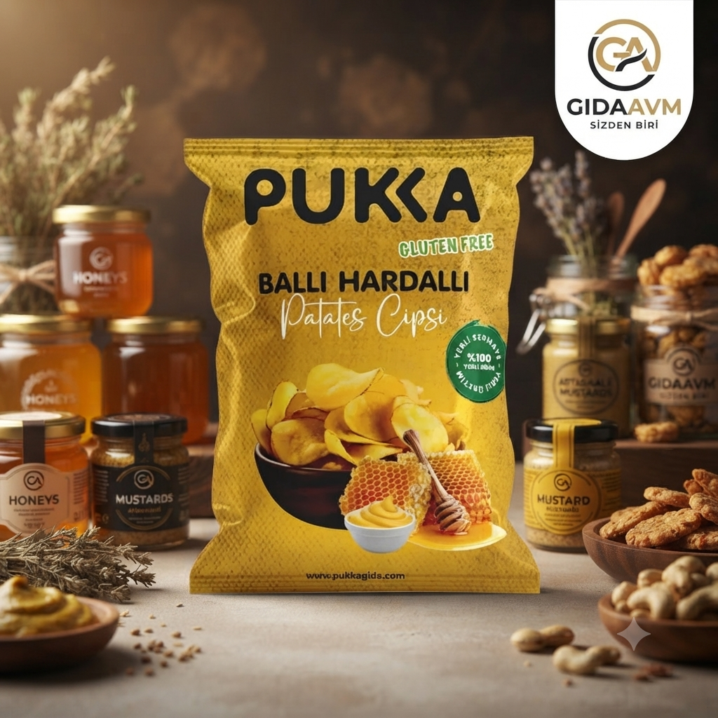 Pukka Ballı Hardallı Patates Cipsi 70 gr
