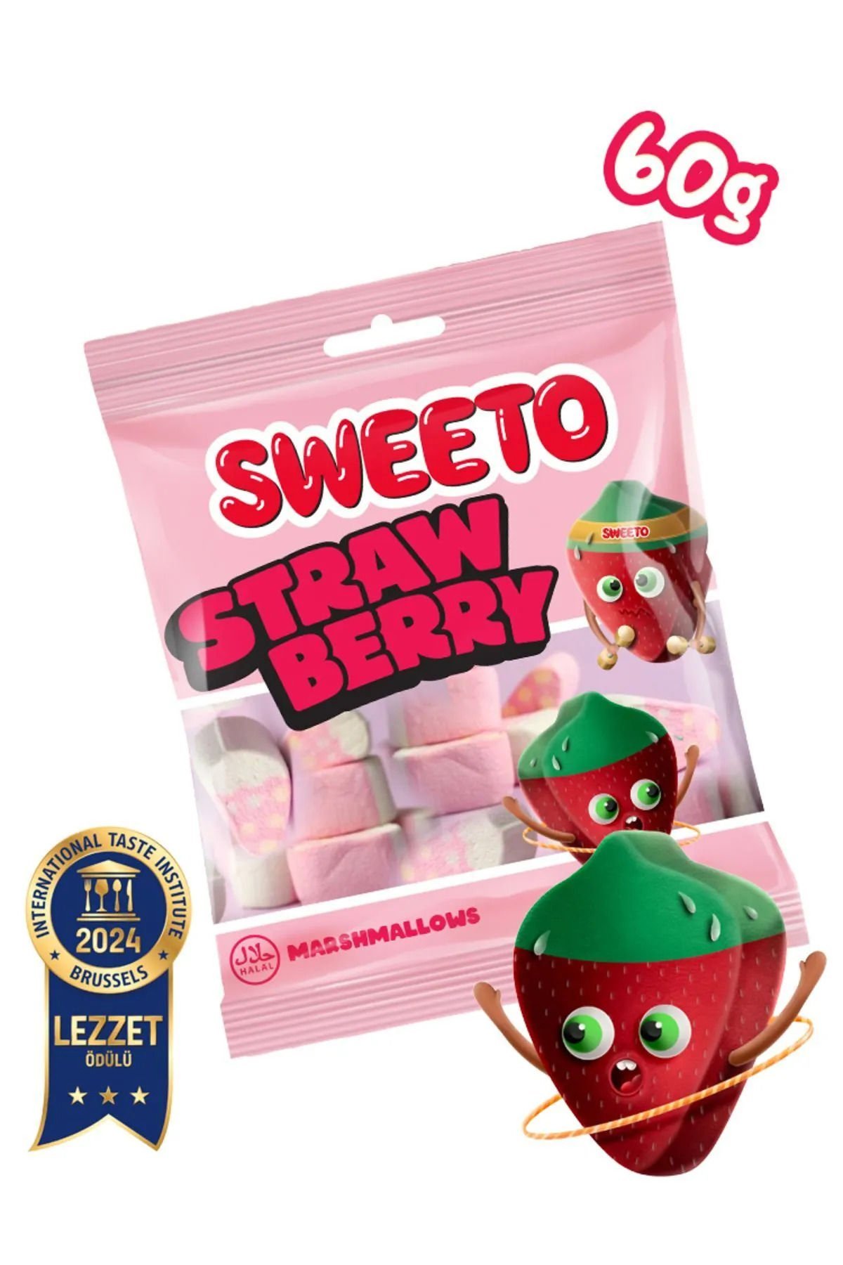 Marshmallow Strawberry 60gr