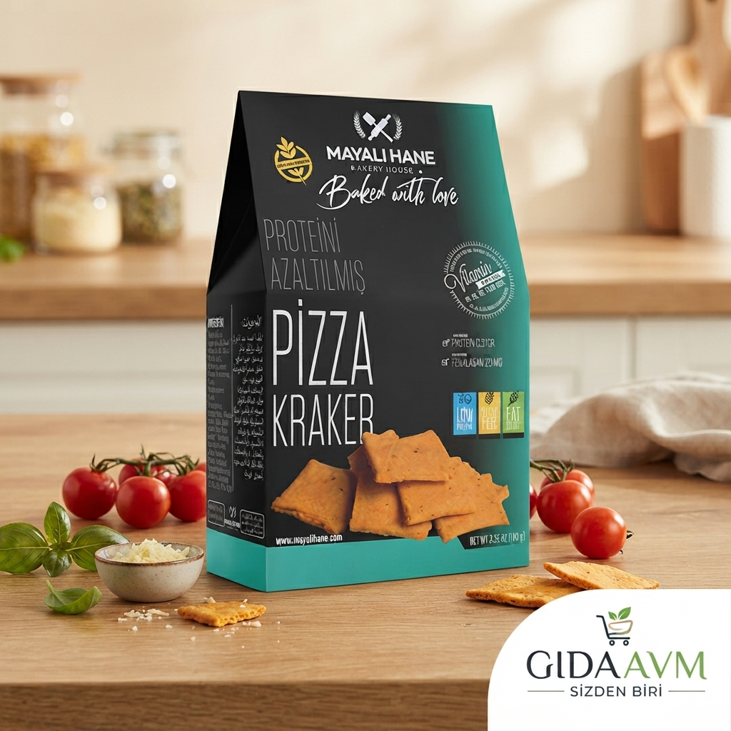 Mayalı Hane Düşük Proteinli ve Glutensiz Pizza Kraker 100 gr