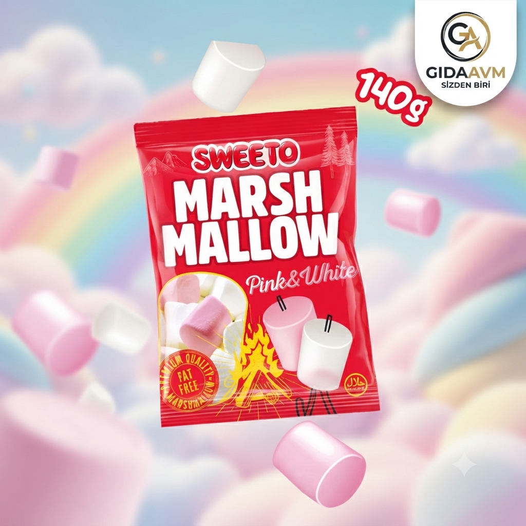 Marshmallow Pink&White 140gr