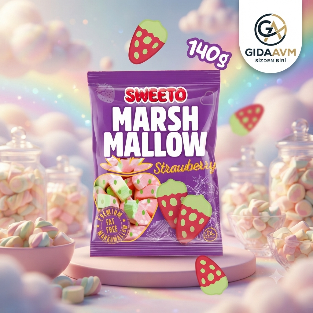 Marshmallow Strawberry 140gr