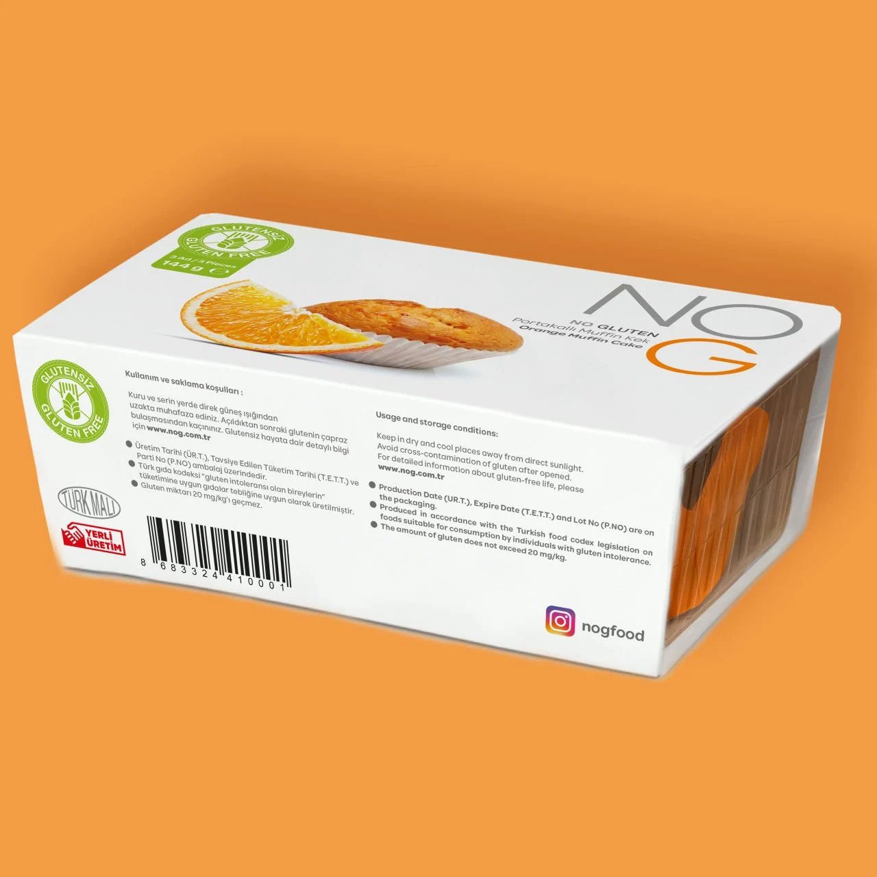 Portakallı Muffin Kek 144 g