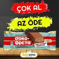 ION Glutensiz Sütlü Çikolata Kaplı Gofret 38 gr 20 ADET T.E.T.T 3.AY 2026